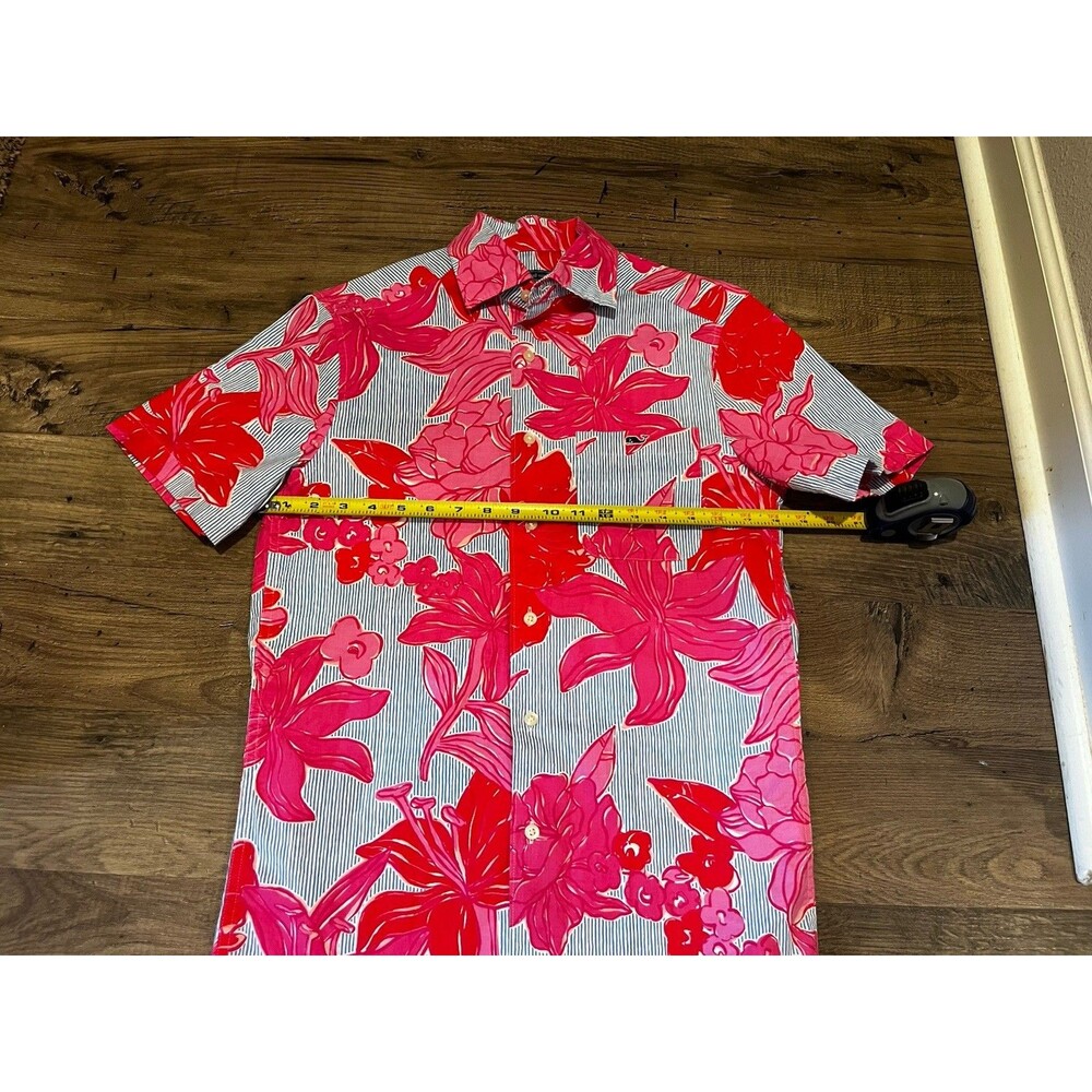 Vineyard Vines Kentucky Derby short-sleeved button-down shirt- XS - Picture 9 of 14